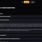 Lucky Block Help Centre welcome bonus explanation