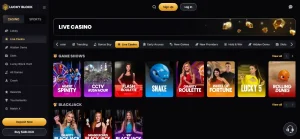Lucky Block public live casino lobby